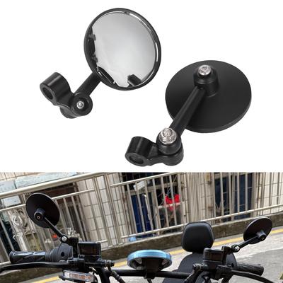 Espelho Retrovisor de Motocicleta Antirreflexo Campo de Visão Amplo Construção à Prova de Choque Montagem Fácil