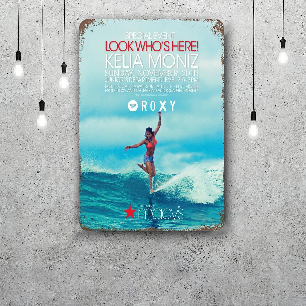 surfing Vintage Metal Tin Signs Posters Decor Retro Metal Plaque Wall Art Decor for Garage Bar