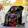Mesmos Rollo Flannel Blanket Soft All-Season Throw, Design for Camping, Car Travel, Hiking Sofa, Bed, Office Perfect Gift for Parties