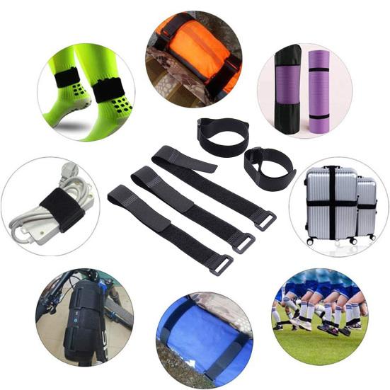 5 sztuk Paski mocujące z zapięciem na rzep Plastikowa klamra Mocne przyleganie Odporne na zużycie Wielofunkcyjne Akcesoria mocujące