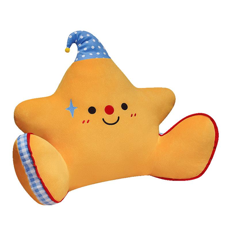Manufacturer  Factory Custom  ODM Plush Star Cushion Pillow Stuffed Night Bolster Soft Toy Bulk  Low MOQ 80*60cm коричневый