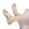 Beautiful Explosion Casual Flat Sandals Women's Outer Wear Summer New Fashion Versatile Soft Sole Pregnant Women's Roman Shoes
