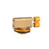 Outdoor Flat Cylinder Gas Stove Valve,Lightweight,Gas Burner Control Valve, Adapter,Double Head for Cooking Hiking BBQ Picnic