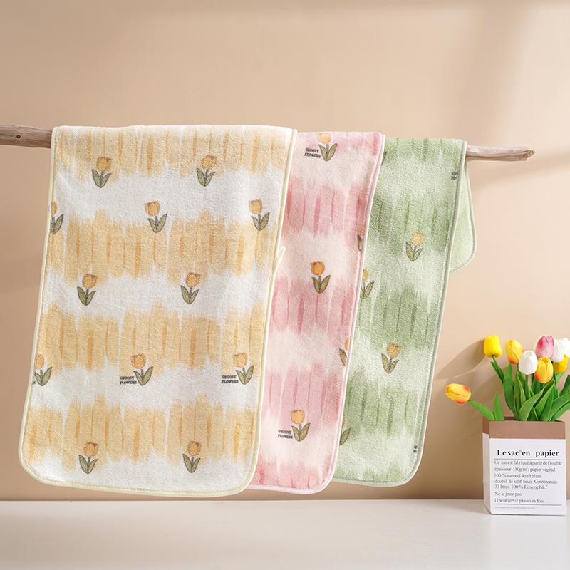 Korallfleecehandduk 75*35 mjuk och luddar inte mer än ren bomull absorberande tvättlapp badhandduk herr och dam par ansiktshandduk 2/3/4/st