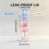 1PC Little Ballerina Girl Soft Art Print 750ml Color Plastic Sports Water Bottle Leakproof Flip Straw Lid Suitable for Sports Office Home Use