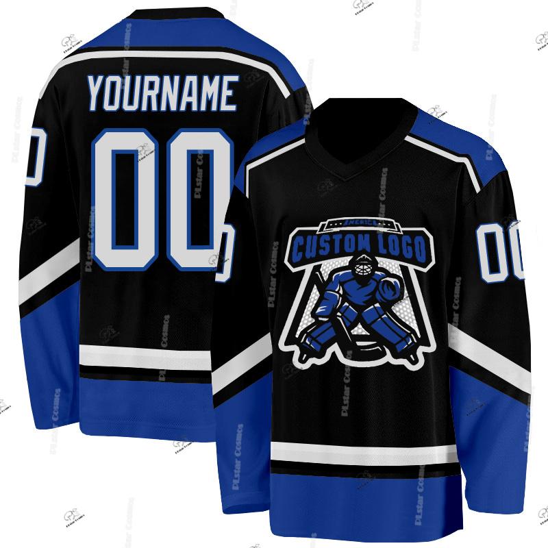 Custom Name Team Suits Gradient Graffiti Colorful Vintage Retro Breathable Pullover 3DPrint Casual V-Neck Hockey Jersey Shirts R