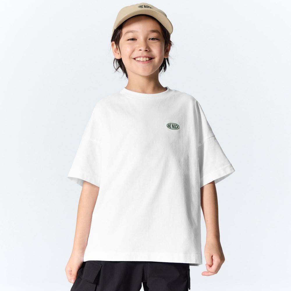 

GU by Uniqlo ДЕТИ унисекс хлопок один конец футболка короткий рукав +EC