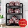 3-Tier Stainless Steel Kitchen Corner Storage Rack