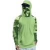 Lightweight Hooded Sun Protection Shirt Full Face Cover Long Sleeve Rash Guard Shirt for Outdoor Activities Breathable Quick Dry Fabric