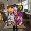 1PC Son Goku  Print Flannel Blanket, High quality All Seasons, Home Decor, Warmth and Comfort, Perfect for Christmas Gifts