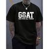 European Sizes GOAT God Over All Things God Faith Jesus T T Shirt Men Relaxed Fit Clothing for All Seasons Breathable Sweat Wicking