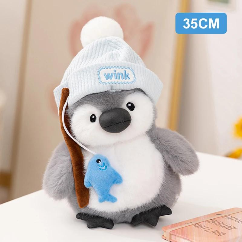 25/35CM Penguin Plush Toys Cute Doll Plushie Chef Painter Fishing Penguin Pillow Valentine's Day Christmas Gifts Toys for Girl