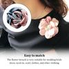 Flower Brooch Wedding Bride Dress Birthday Graduation Festival Clothes Tie Decoration Jewelry Large Pin for Women Girls