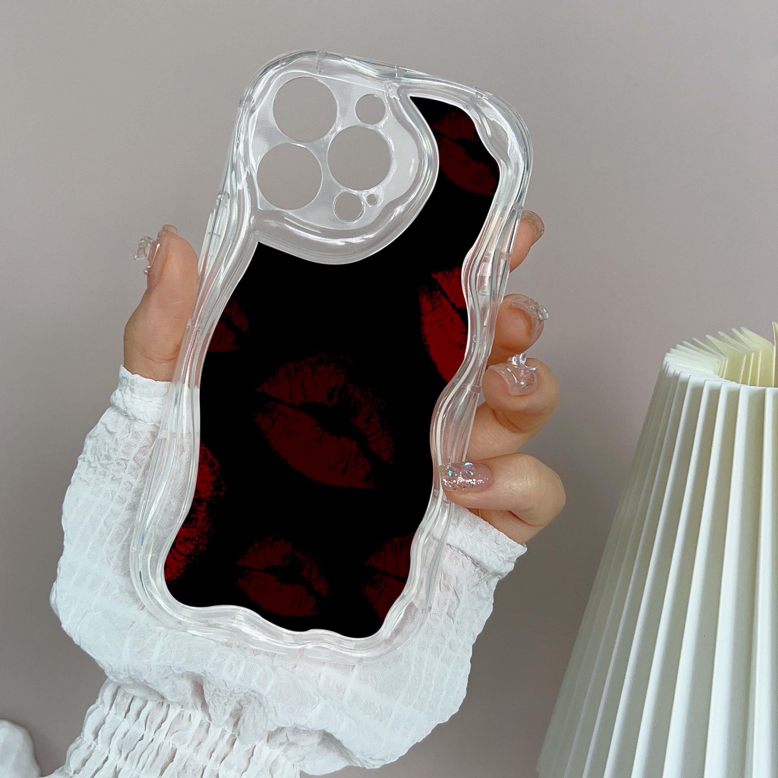 

Ae87 Lips Kiss Digital Art защитные чехлы для телефонов Apple iPhone 16 15 14 13 Pro Max 11 12 mini XR 7 8 6s Plus XS Max SE Wave TPU задняя крышка for iPhone 16 Pro Max
