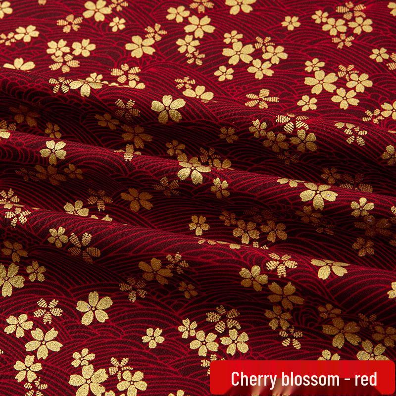 Baumwollstoff mit japanischem Glückskatzen-Druck für Cheongsam- und Hanfu-Kleidung