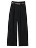 Spring New Women's High-Waist Pants - Slim, Wide, or Straight Leg, Floor-Length Casuals