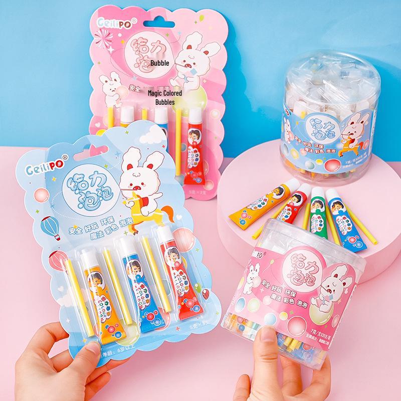Colorful Cartoon Bubble Gum Gift for Kids – Creative Blowing Bubbles Gift for Primary School Students.