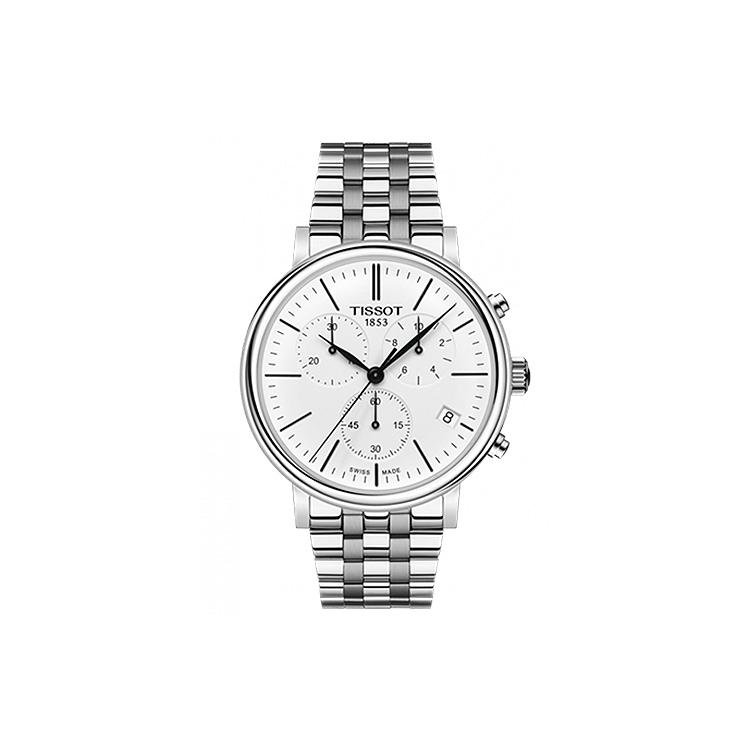 

TISSOT Kason Zen I Collection Quartz Movement 50 meter Water Resistance Men s Watch 41mm White Dial T122.417.11.011.00 Silver White Strap