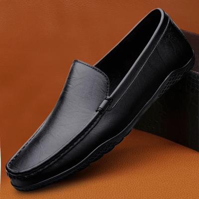 Herren Freizeitschuhe Echtleder Slipper Komfort Herren Fahrschuhe Neue Herrenschuhe Bequem Ultraleicht Outdoor Fahrschuhe