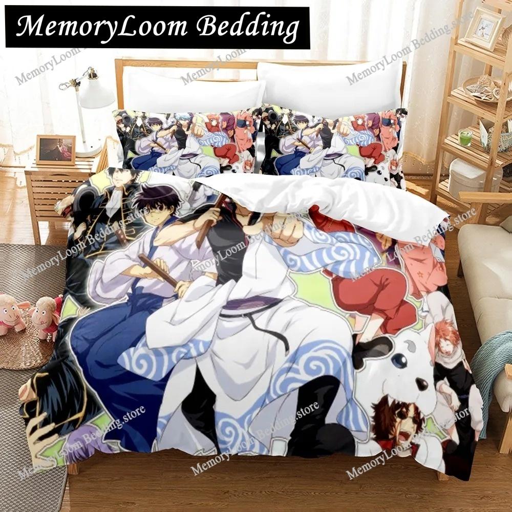 Fashion Vibrant 3D Print Anime Gintama Bedding Set Single-Twin-Full-Queen-King Size Adult Kid Bedroom Stylish Duvet Cover Sets