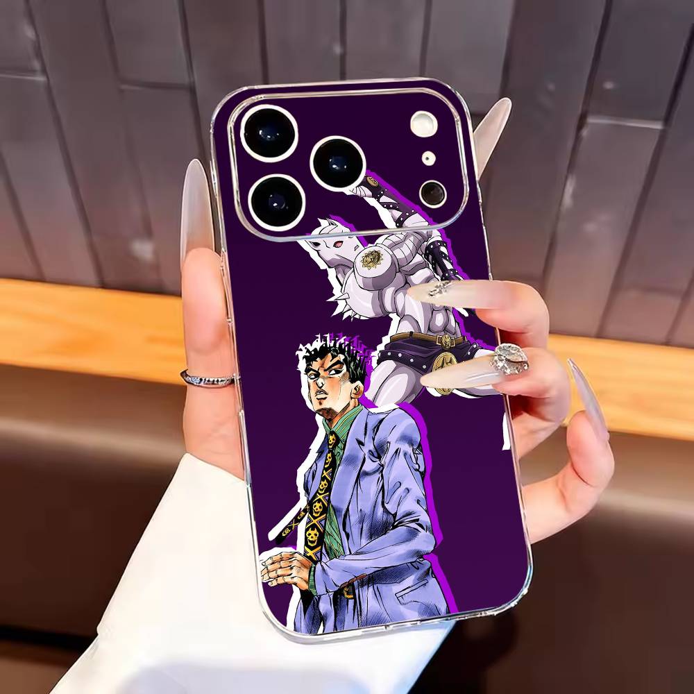 K-Kira Yoshikage Phone Case For iPhone17,16,15,14,13,12,11 Plus,Pro Max Soft Transparent Cover