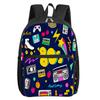 Tape Print Square Front Pocket Backpack For Boy And Girls Best Gifts 2D Flat Cartoon School Bag For Children