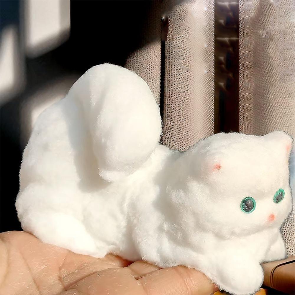 Silicone Persian Cat Doll Squeeze Toy Slow Rebound Cat Fidget Toy Adults Style 3