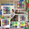 2026 Soccer Tournament Wallchart Two In One Erasable Schedule Poster with Whiteboard Pens and Flag Stickers for Tracking Matches