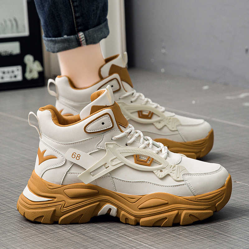 Fashion Platformed With Holes White Running Shoes Skateboarding Sports-leisure Sneakers Shoes Men Sport Lowest Price Boty