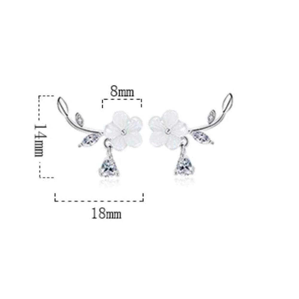 Ohrstecker Retro Einfache Muschel Blume Mode Ohrring Schmuck