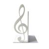 3D Printed Treble Clef Bookends, Music Note Shelf Organizer, Non-Slip Modern Bookend with Stable Support, Sturdy Music Themed Book Stand for Desk