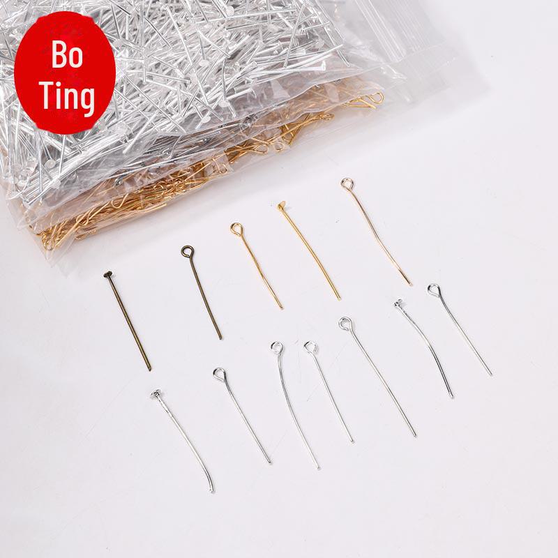 Devítiznaková jehla: Mědí pokovené, barvu zachovávající DIY doplňky pro náušnice, vlásenky a náramky.