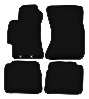 BASIC Black Velour Floor Mats For: Subaru Impreza III GH Hatchback, Station Wagon, WRX (2007-2013)