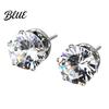 Daily Wear Earrings 1 Pair Stud Earrings Four-Claw Cubic Zirconia