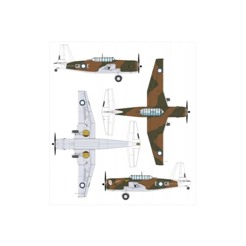 Drawnings 1/48 Scale Royal Australian Air Force Vultee Vengeance MK.2 Plastic Model Kit DWS48044