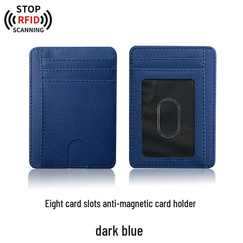 Exquisite Anti-Theft RFID Leather PU Card Holder: Universal, Spacious, & Stylish for Women