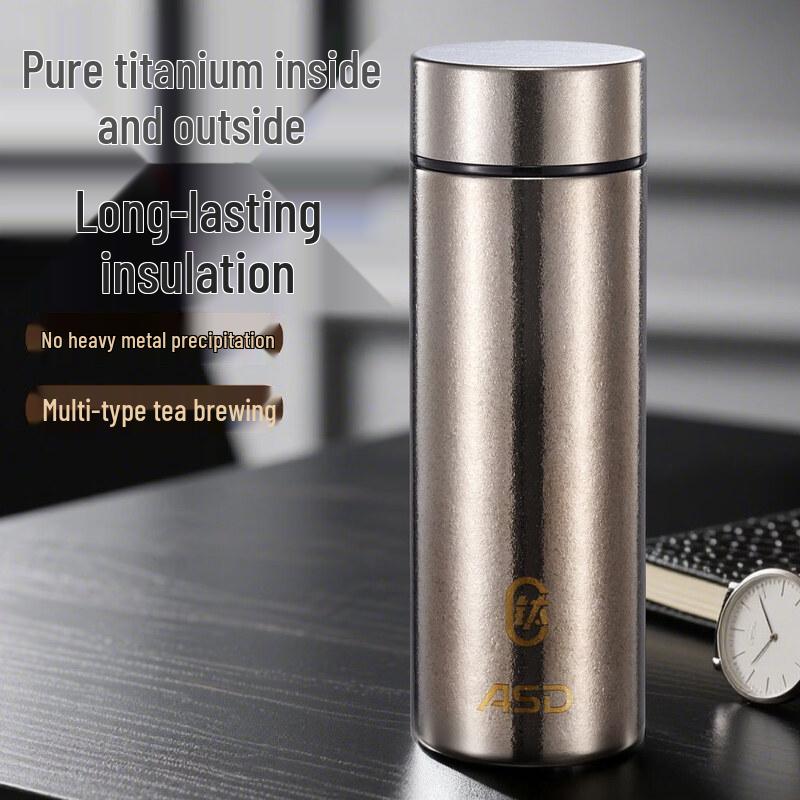 ASD Pure Titanium Insulated Water Bottle
