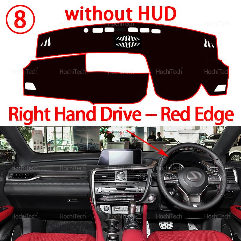 

Dashboard Cover Pad Car Liner Anti-UV Mat Sunshade Dashmat Carpet Dash for Lexus RX AL20 RX200t RX300 RX350 RX450h 350 2016-2019