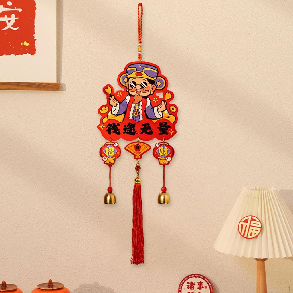 Decorațiune Agățată Binecuvântare An Chinezesc Clopoțel Pandantiv Ciucure Decor de Perete Fereastră pentru Magazin