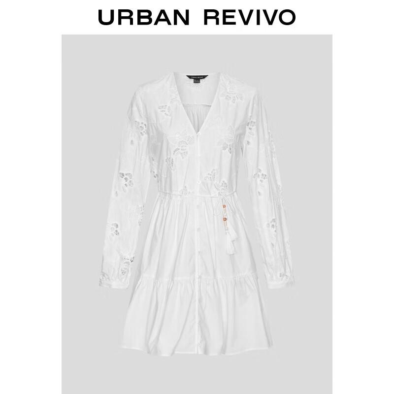 

Женское платье UR с вышивкой, кисточками и пуговицами с прорезями L