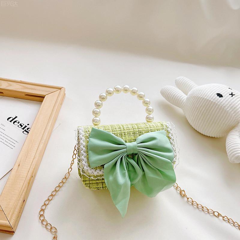 Adorable Fashionable Kids Tote Bag Cute Bowknot Design Mini Crossbody For Everyday Use