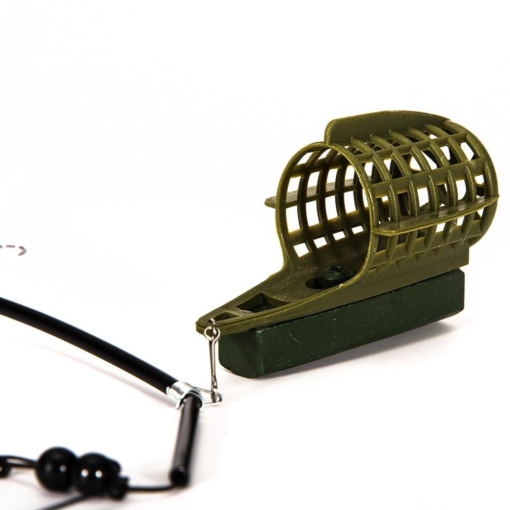 Complete Terminal Tackle Set Carp Fishing Feeder Basket Baits Cage Hook Rig Kit