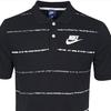 Nike Striped Logo Print Casual Short Sleeve Polo Shirt Men Polo Shirts Black AA5035-010
