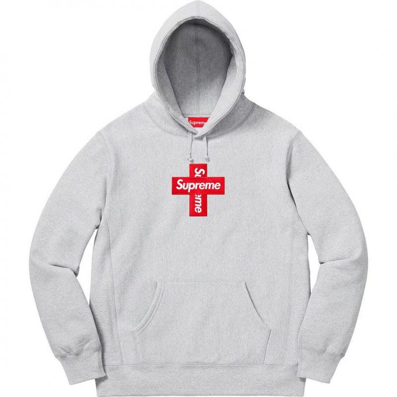 Supr Hoodie Men`s Fleece-Lined Loose Streetwear