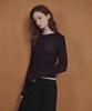 OSTKAKA Layered Wool Tencel T-Shirt Purple