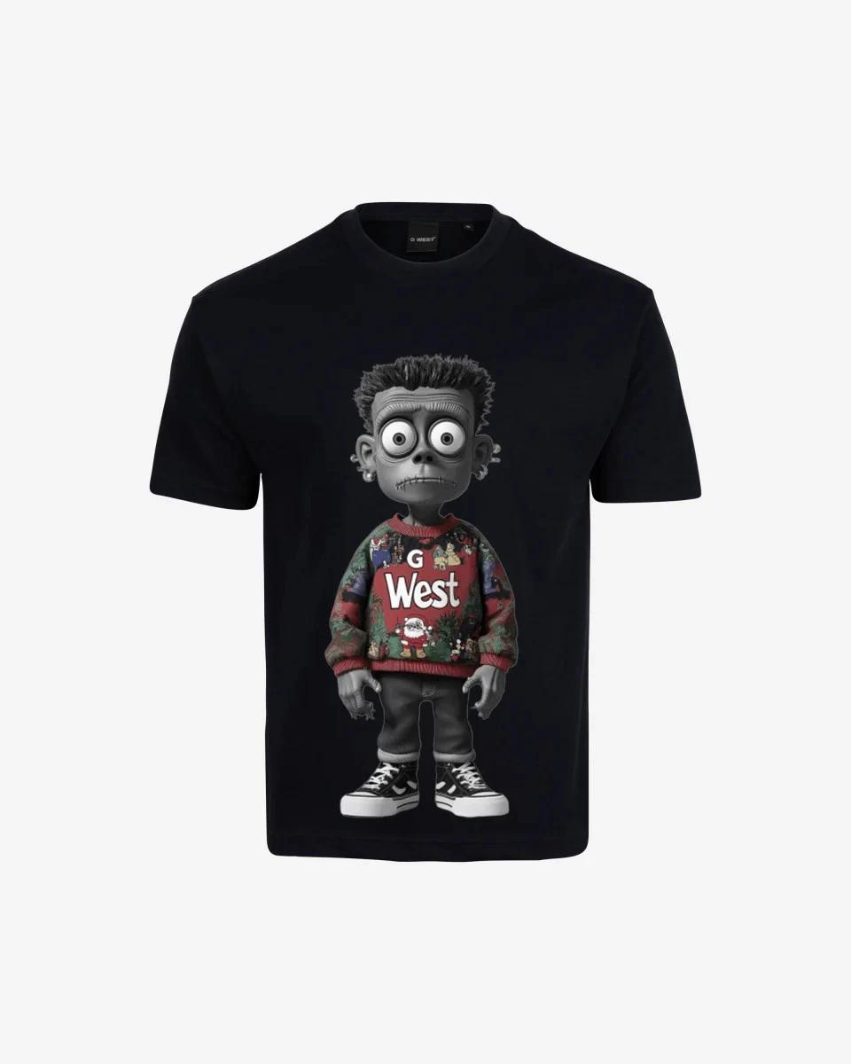 Ugly Xmas Zombie Oversized T Shirt 2XL