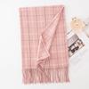 New British Style Imitation Cashmere Tassel Scarf for Girls High End Cold Proof and Warm Scarf
