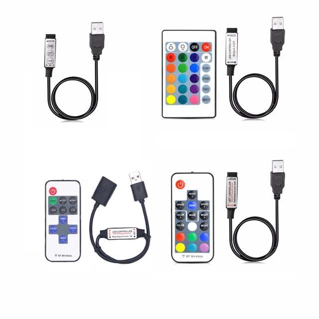 12V 24V LED Flex Strip RF Remote and Audio Color Changer with Dimming