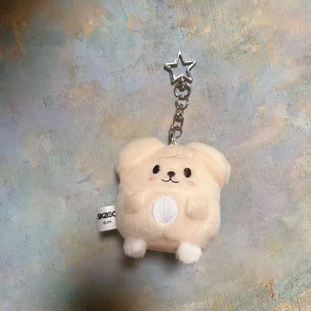 8pcs Straykids Plush Egg Keychain Rabbit Fur Mini Plush toy Han Pendant Keychain Fans Gift Animals Stuffed Plushie Doll