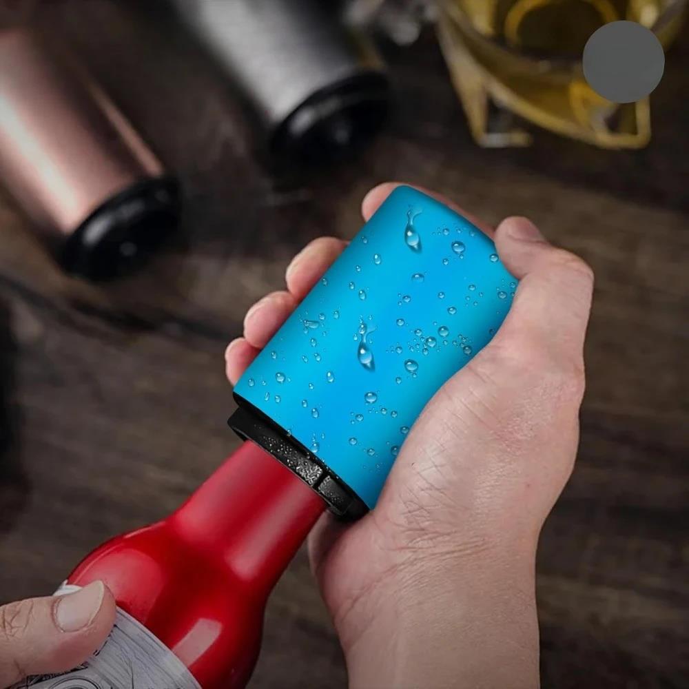 1-3Pcs Magnetic Automatic Beer Bottle Opener Stainless Steel Push Down Opener Beer Corkscrew Tools Portable Bar Gadgets 4